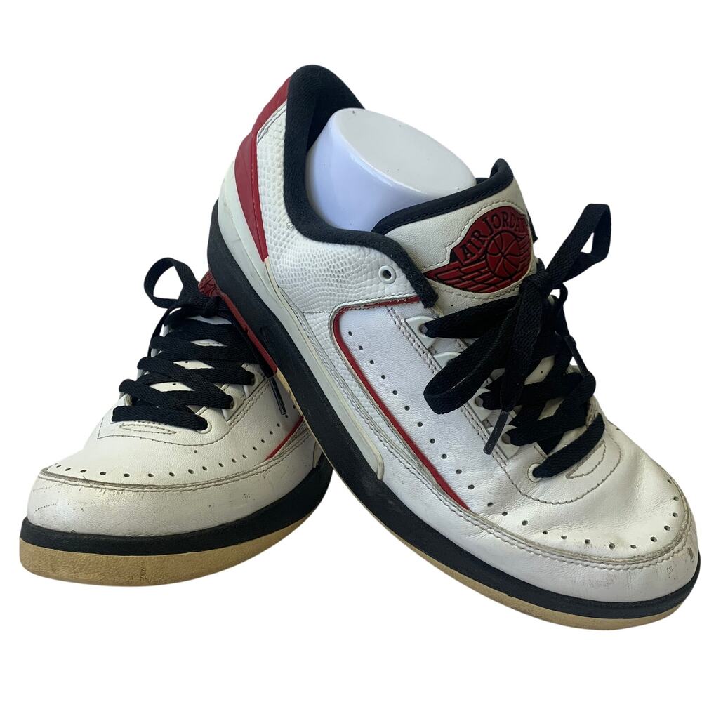 Nike Air Jordan 2 Retro 2016 Low Chicago Bulls Mens Sz 8.5 Red Black 832819-101